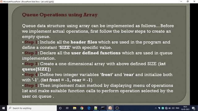 13. BSc 2/4 - Data Structures using Java - Unit 2 -Introduction on Queues, Queue using Array смотреть онлайн