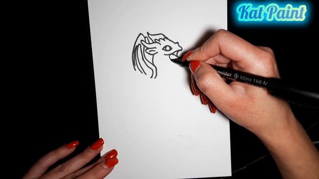 Как нарисовать дракона / How to draw a dragon смотреть онлайн