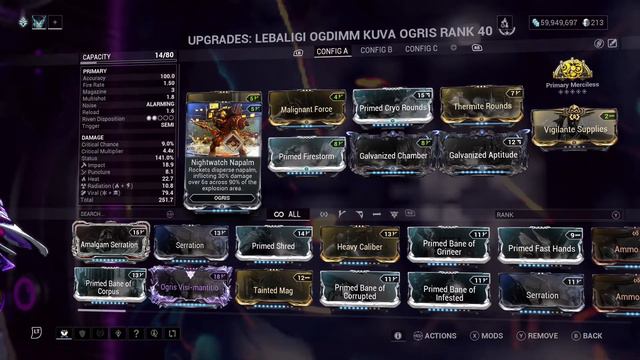 Warframe Kuva Ogris build смотреть онлайн
