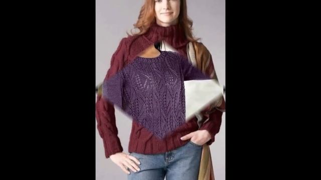 Вяжем Женский Джемпер Спицами - 2019 / Women Knit Cardigan Spokes / Frauen Strickjacke Spokes смотреть онлайн