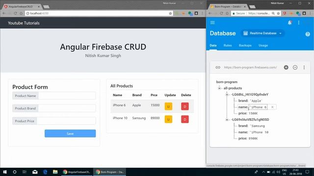 Angular Firebase CRUD Operation | by Nitish Kumar Singh смотреть онлайн