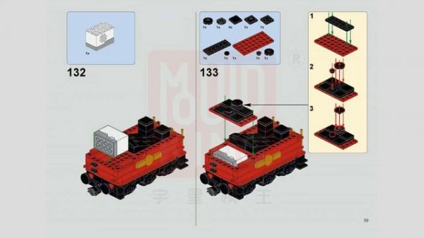 Mould King 12010 Building Instructions, Magic World: Magic Train with 2086pcs, Manual free download