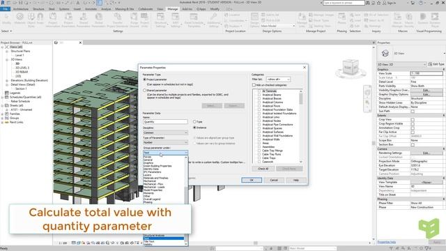 Alpha BIM | Total Parameter Value | Tool Revit смотреть онлайн