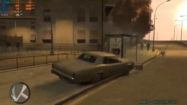 CORE 2 DUO E8400 + AMD R5 240 - GTA IV смотреть онлайн