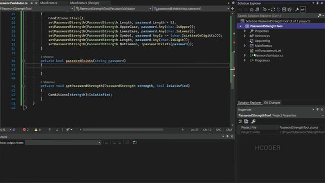 Password Strength Checker Tool using C# | HCoder смотреть онлайн