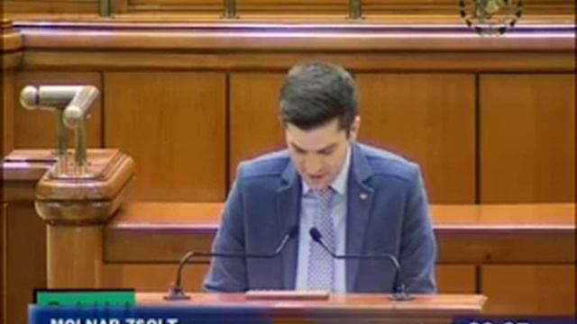 24.03.2015 - Declaratie politica - Zsolt Molnar, deputat UDMR. смотреть онлайн
