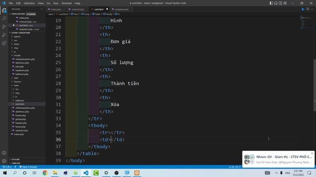 Dự án 1 - Lập trình giỏ hàng 2022 - P1 - Tăng giảm số lượng kết hợp php và javascript смотреть онлайн