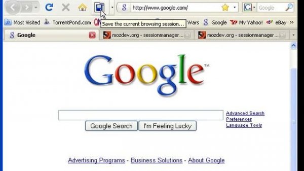 Firefox Session Manager Tutorial Part 1