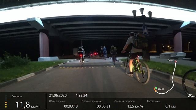 Ночная покатушка от байк-клуба Вялые вомбаты 21.06.2020 смотреть онлайн