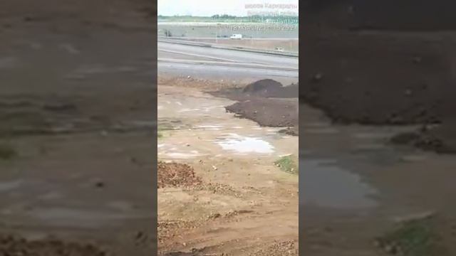 съезд Л1 ТР Косшы засыпка георешетки на откосах растительным слоем смотреть онлайн