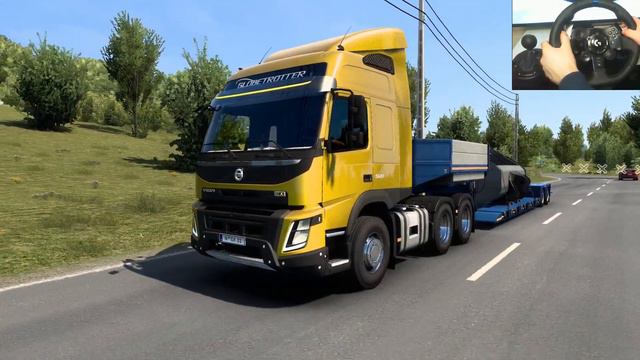 ETS 2 - Volvo FMX Transporting Rock Bucket from Montpellier смотреть онлайн