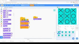 Создание игр в Scratch часть 3 - крестики нолики