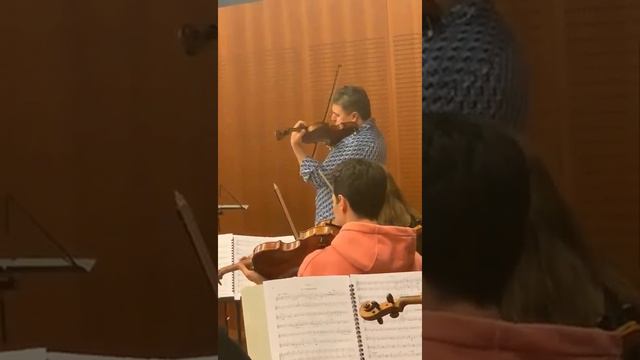 Maxim Vengerov Rehearses Shostakovich Violin Concerto No.1