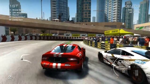 Grid Autosport PC: Multiplayer Race - Fully Upgraded SRT Viper GTS in Dubai, Street Discipline смотреть онлайн