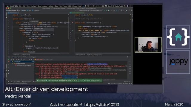 [StayAtHomeConf] Pedro Pardal - ALT+ENTER Driven development смотреть онлайн