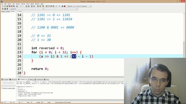Reversing all the bits in an integer смотреть онлайн