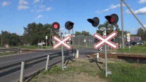 Railroad crossing in Ignalina, Lithuania/Geležinkelio pervaža Ignalinoje, Lietuvoje