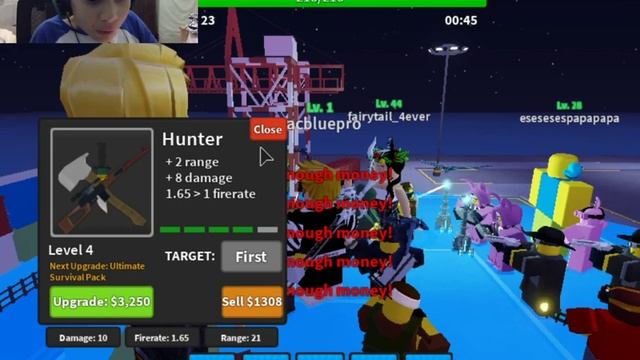 Roblox Tower Defence - HUNTER смотреть онлайн