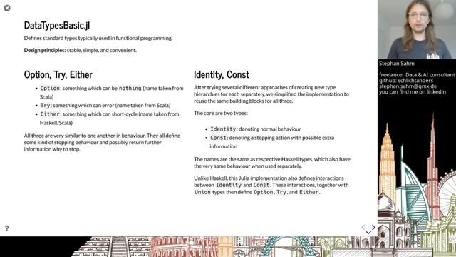 Monads in Julia: TypeClasses.jl and DataTypesBasic.jl | Stephan Sahm | JuliaCon2021 смотреть онлайн