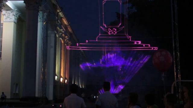 Лазерное шоу, Белгород, день города смотреть онлайн