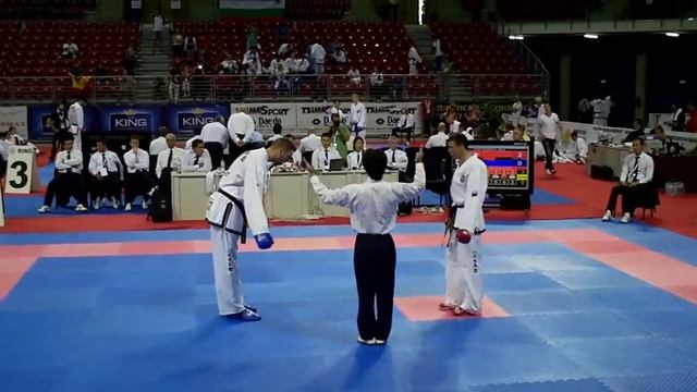 England V Russia Male Team Sparring. 2013 ITF World Championships Sofia, Bulgaria