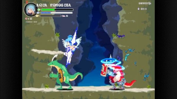 [H] Echidna wars dx - Mirea cosplayed as Aqua From Konosuba - NEW SKIN VDZ Games