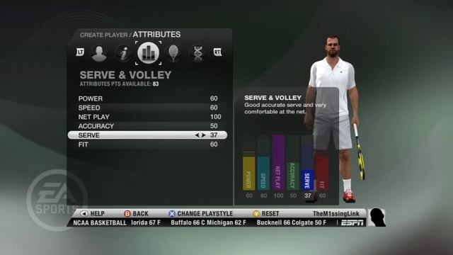 Grand Slam Tennis 2 - Character Creation смотреть онлайн