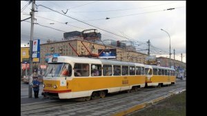 Звуки трамвая TATRA T3SU № 3306. Москва