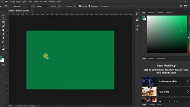Photoshop Tutorial - Paint Bucket Tool, Gradient Tool смотреть онлайн