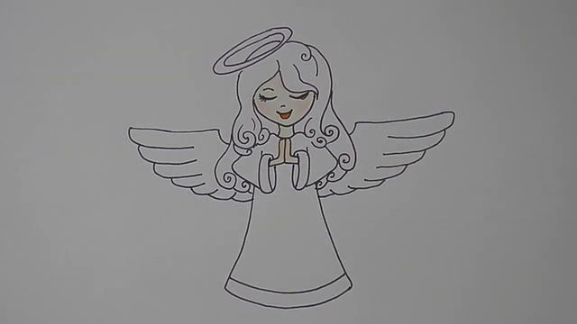 Как ПРОСТО нарисовать МИЛУЮ ДЕВОЧКУ АНГЕЛА/672/How TO just draw a CUTE ANGEL GIRL смотреть онлайн