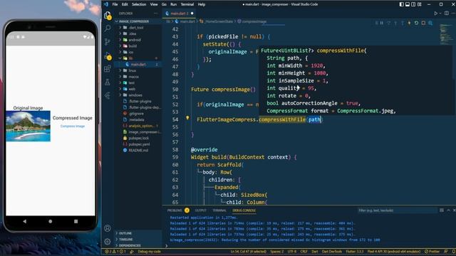 Flutter Tutorial - How to Compress Images in Flutter || Reduce Image Size смотреть онлайн