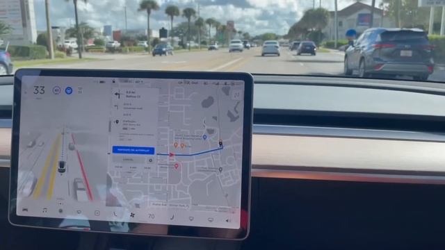 Our first FSD 10.2 Drive in Orlando смотреть онлайн