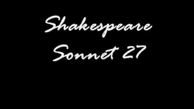 Shakespeare Sonnet 27 by bAmbI смотреть онлайн