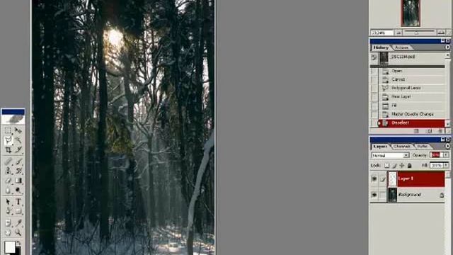 Видеоуроки по фотошопу. 11. Создание реалистичного потока света смотреть онлайн