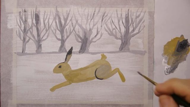 Храбрый зайчишка//как нарисовать просто смотреть онлайн