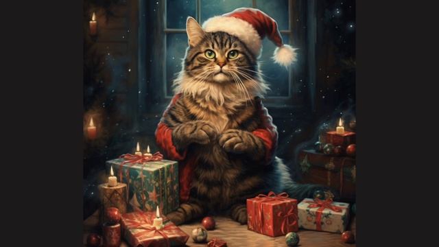 Christmas music for cat #cute #cats #cat lover #relaxing #happy #christmas #music смотреть онлайн