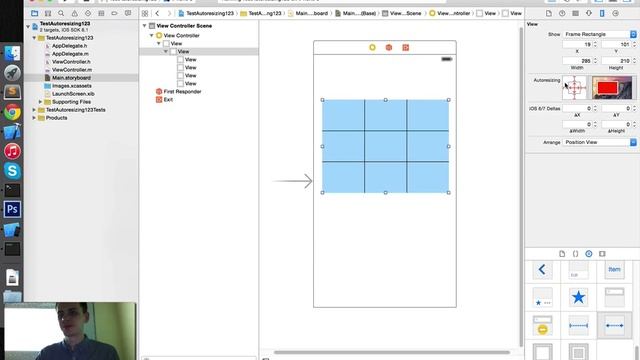 ObjectiveC, Autoresizing mask, Autolayout смотреть онлайн