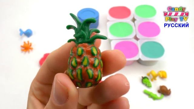 Учим цвета с Кинетическим Песком | Учим фрукты и овощи | Учим цвета Kinetic Sand |Животные для дете смотреть онлайн