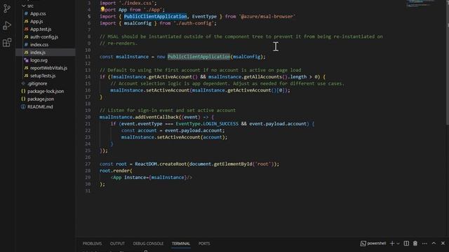 MSAL Azure AD Authentication with React смотреть онлайн
