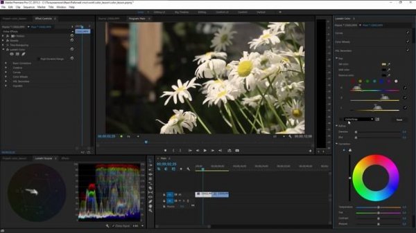 Цветокоррекция в Adobe Premiere Pro (Lumetri Color)