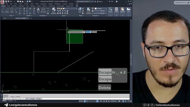 COMO FAZER ESCADA NO AUTOCAD | #AUTOCAD | #HEITORDOESTUDIOMAO смотреть онлайн
