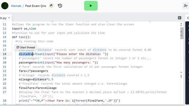 Python Tutorials - GCSE Exam Question - Calculating the Taxi Fare смотреть онлайн