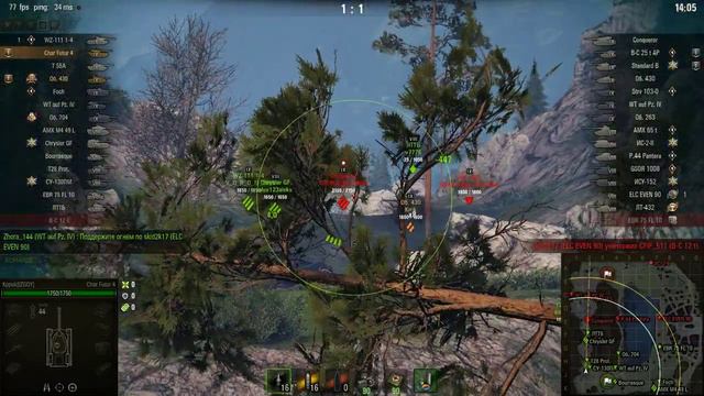 WoT, World of Tanks Об. 430 и Char Futur 4 смотреть онлайн
