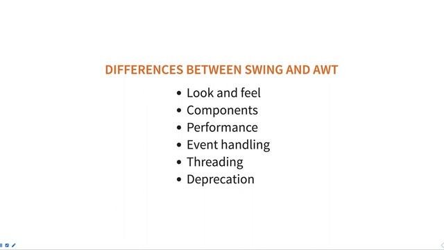 Differences between Swing and AWT in java смотреть онлайн