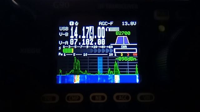 эфир на Xiegu G90 на 20 и 15 метров 7.01.2023 смотреть онлайн