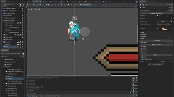 Particles (частицы) в GODOT 4 | Урок 25 | курс по ГОДОТ для начинающих на русском языке