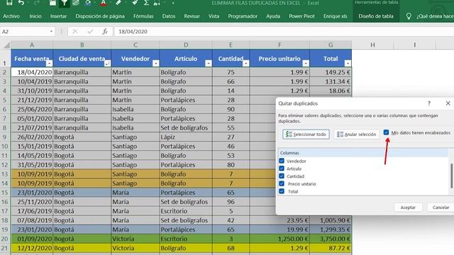 ?Cómo ELIMINAR FILAS DUPLICADOS en Excel?(quitar DATOS DUPLICADOS en Excel) смотреть онлайн