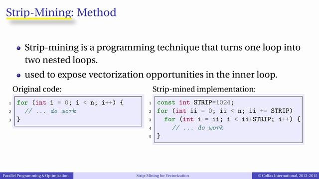 Episode 5.6 - Strip-Mining for Vectorization смотреть онлайн