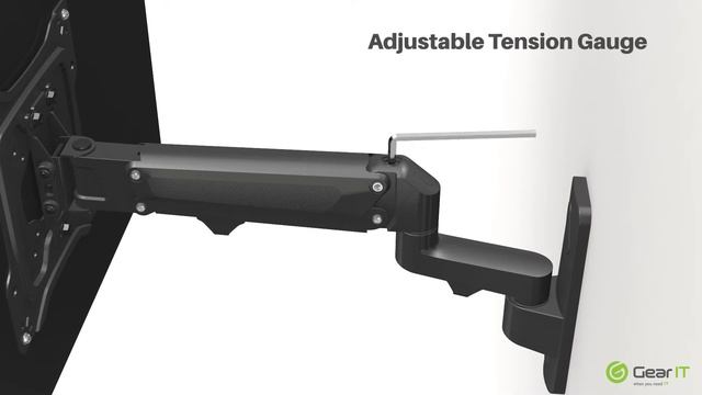 GearIT TV Wall Mount/Monitor (TVs 23 to 43 inch) Up to 50.6lbs - Full Motion Gas Spring смотреть онлайн