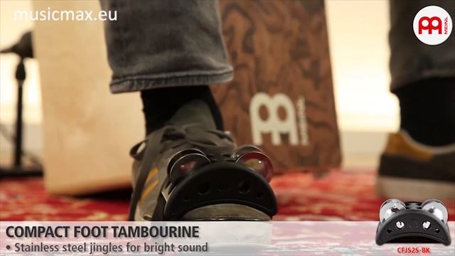 MEINL Compact Foot Tambourine | Demonstration of sound | How to play tambourine смотреть онлайн